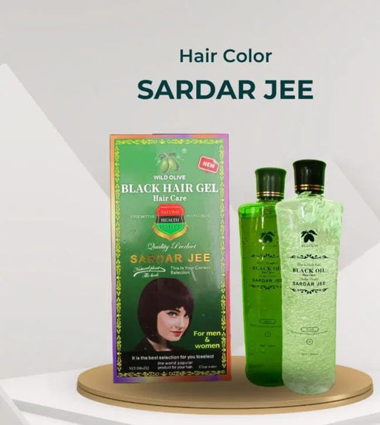 Sardar Jee Black and Dark Brown Hair Gel